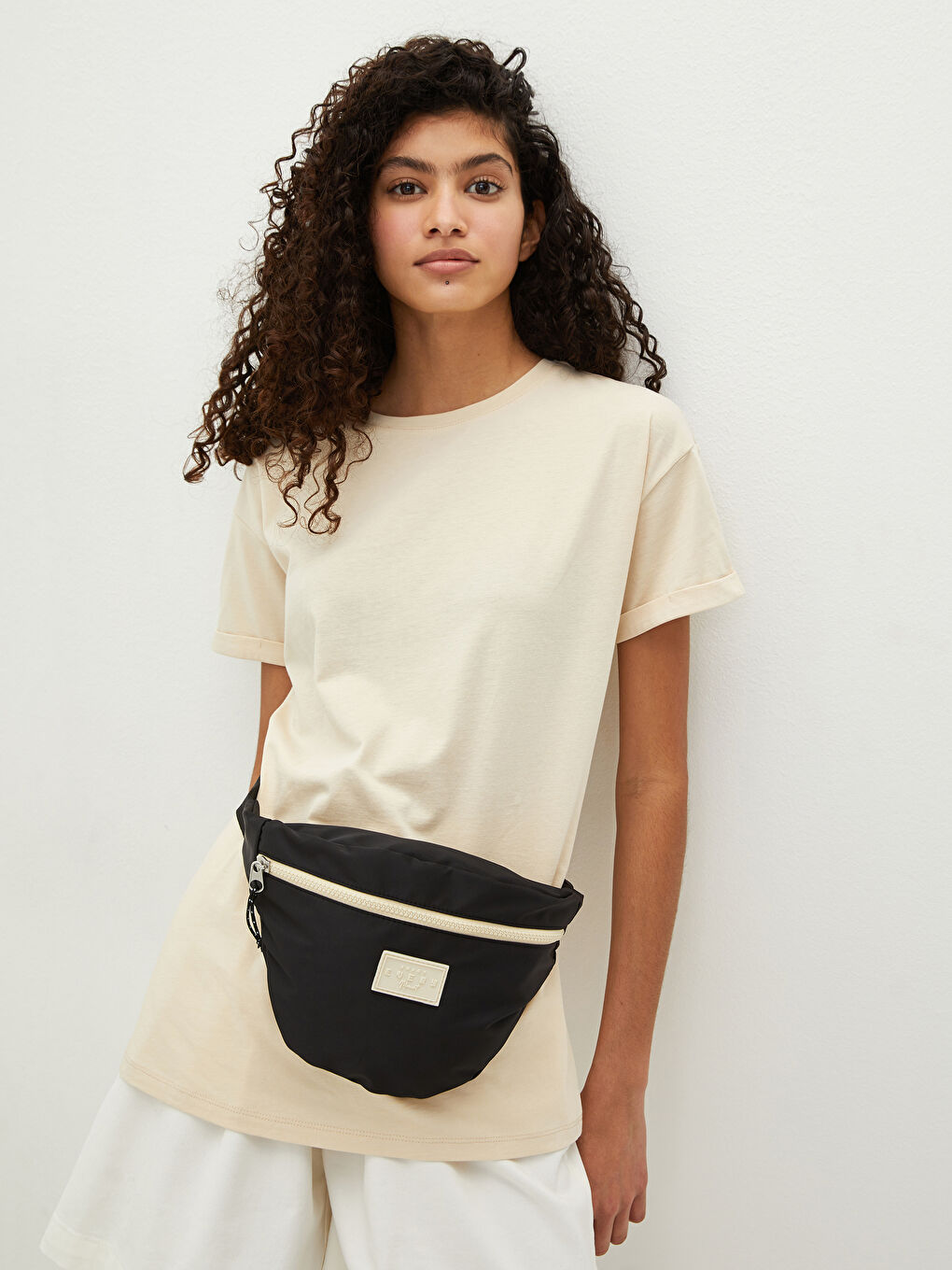 Women's Label Printed Waist Bag
