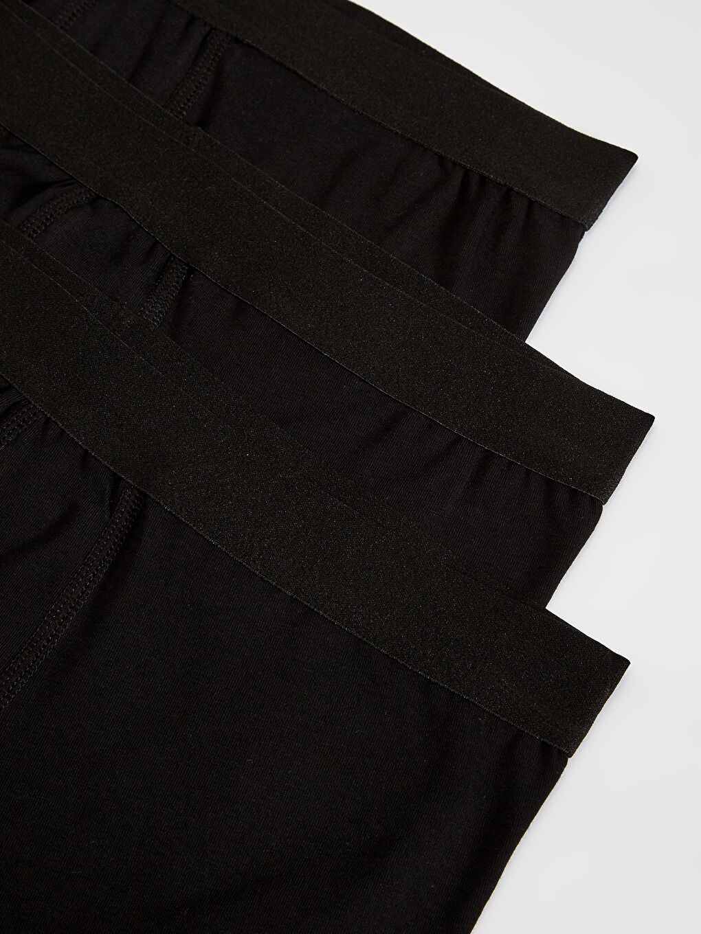 Siyah Standart Kalıp Esnek Kumaş Boxer 3'lü-1