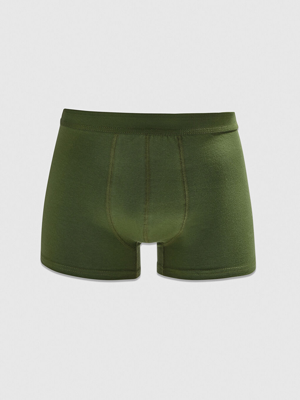 Yeşil Standart Kalıp Pamuklu Esnek Erkek Boxer 3'lü-2