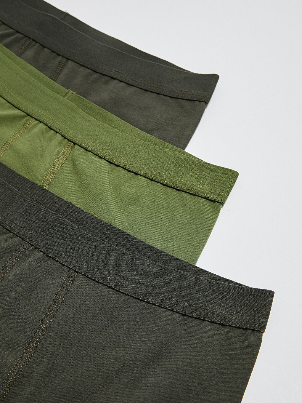 Yeşil Standart Kalıp Pamuklu Esnek Erkek Boxer 3'lü-4