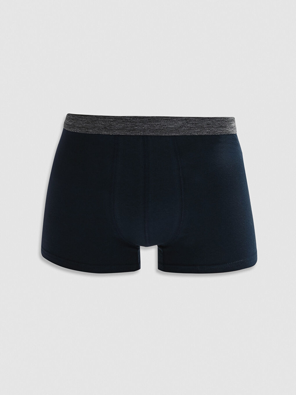 Gri Standart Kalıp Pamuklu Esnek Erkek Boxer 3'lü-3