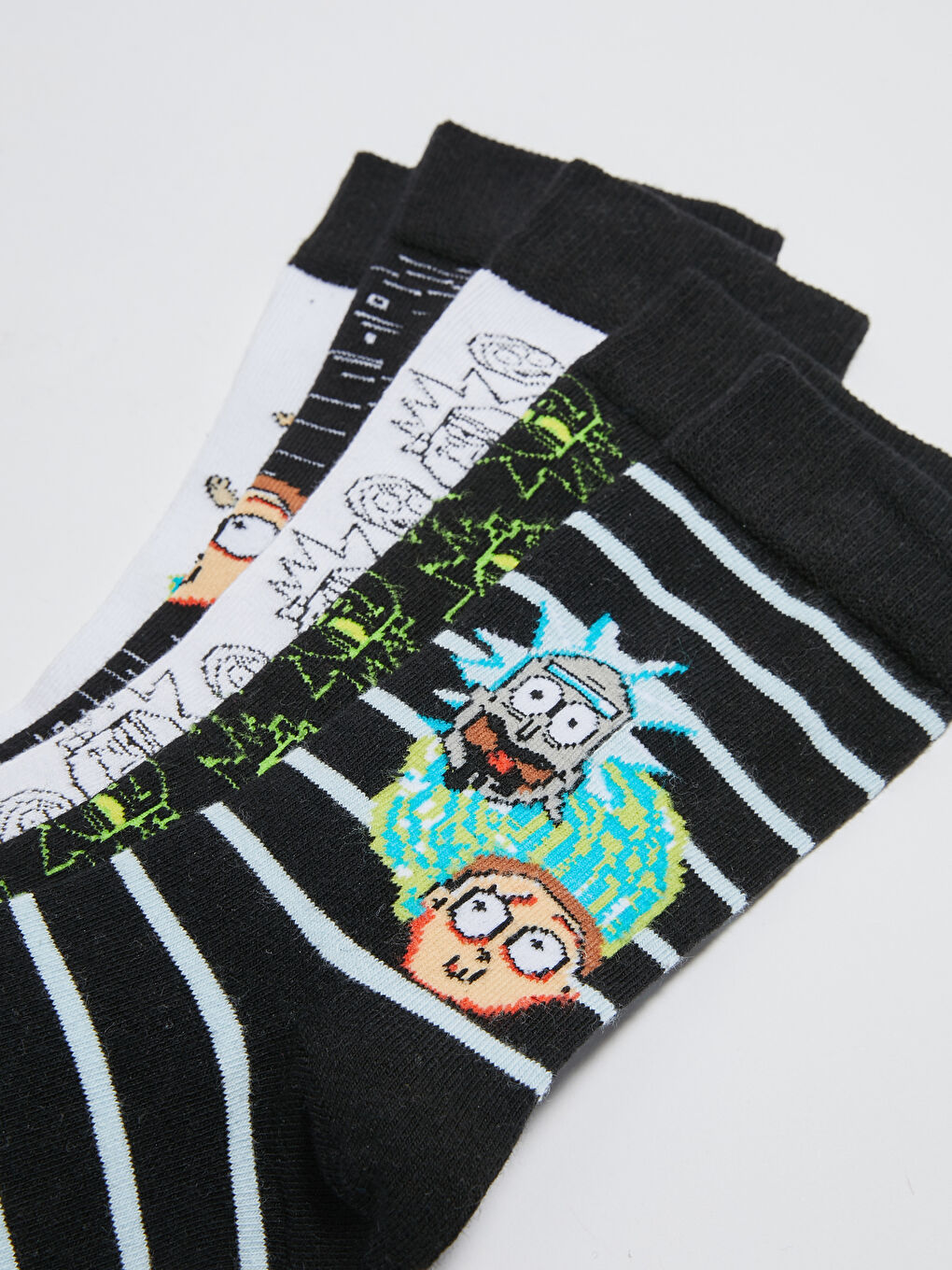Ricky and Morty Printed Men's Socks 5 Pieces-2