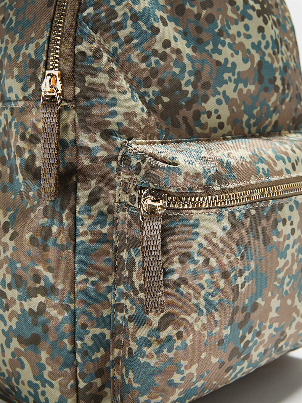 Yeşil Desenli Kadın Sırt Çantası-4