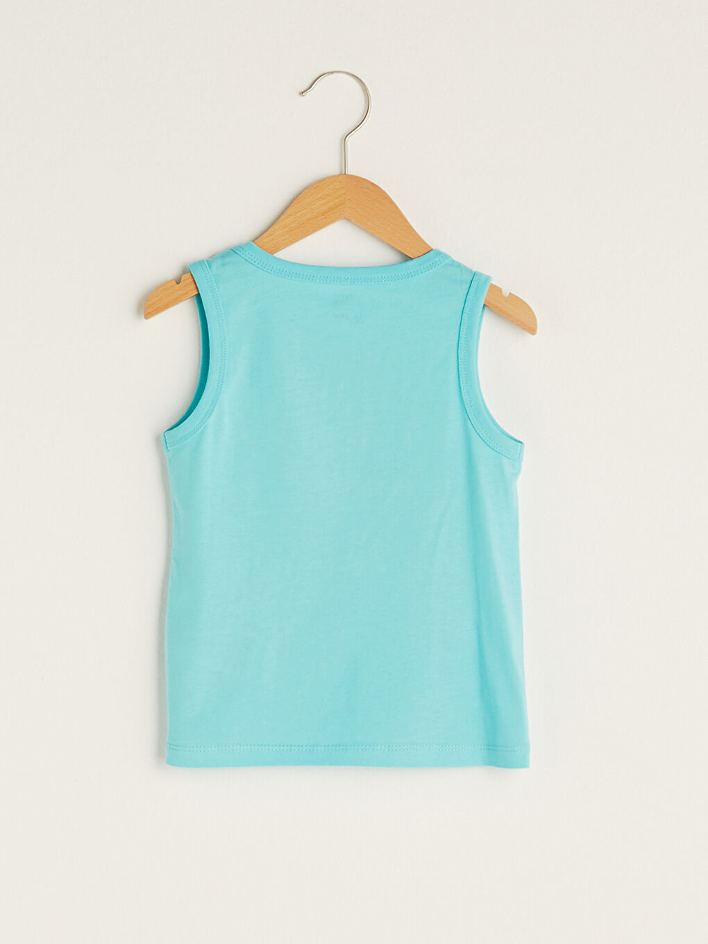 Bisiklet Yaka Baskılı Pamuklu Erkek Bebek Atlet-1