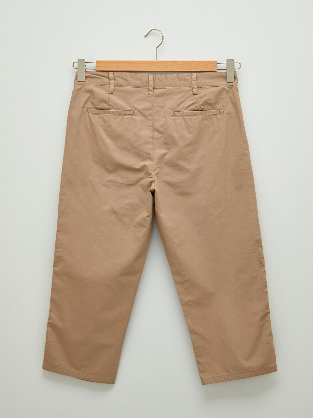 Bej Standart Kalıp Erkek Bermuda Şort-6