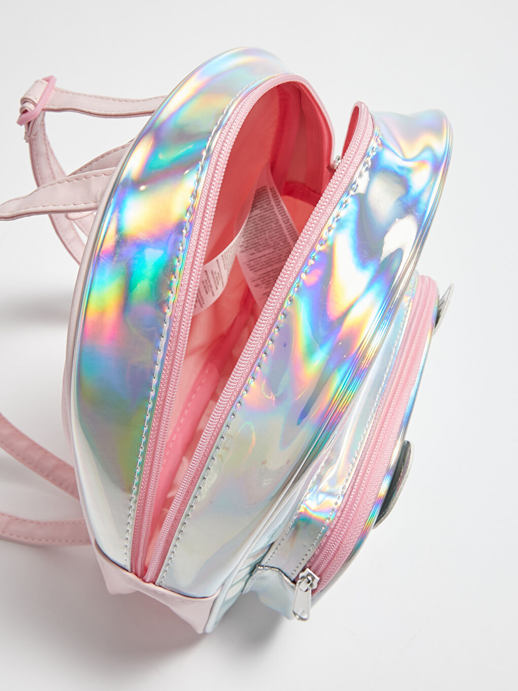 Gri Kız Çocuk Parlak Görünümlü Sırt Çantası-3