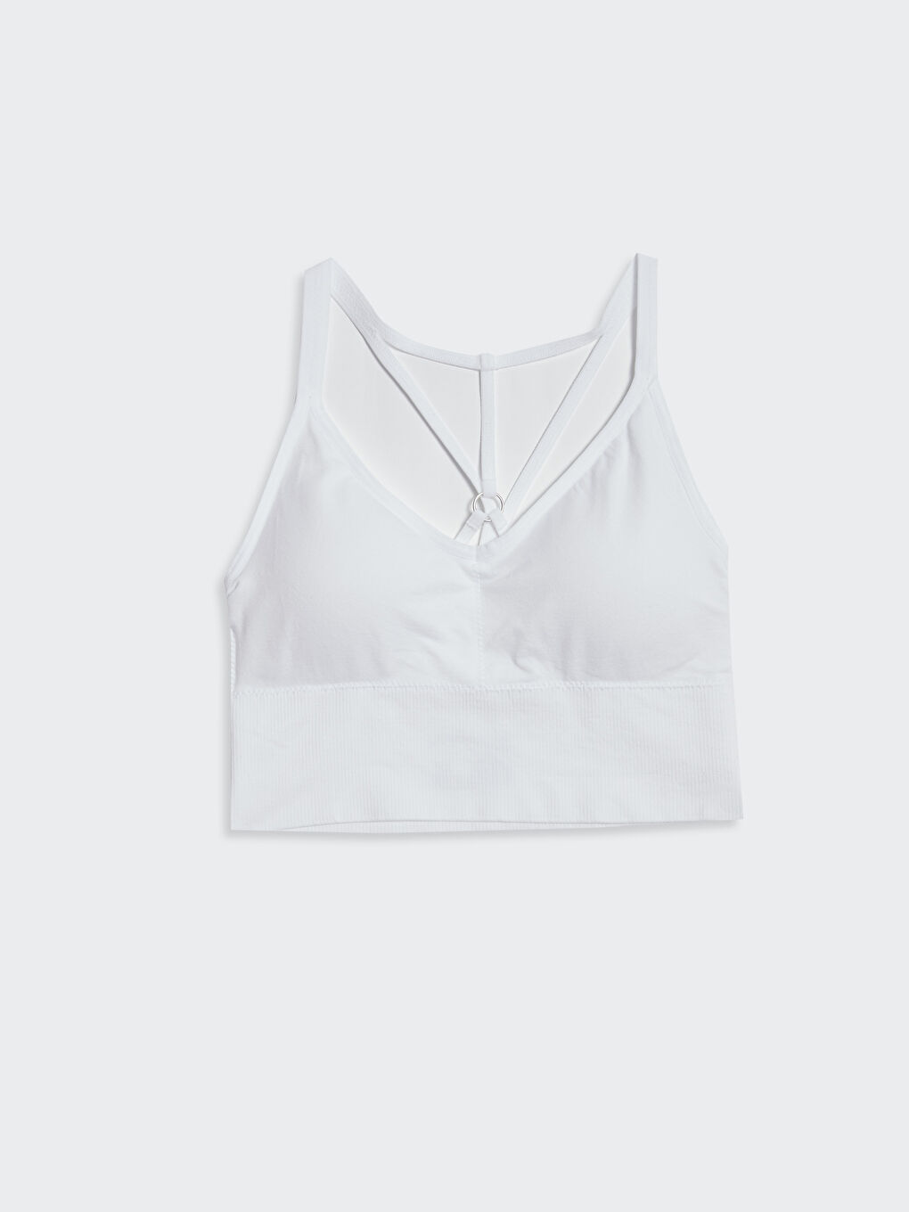 Beyaz Balensiz Kadın Dikişsiz Büstiyer Sütyen