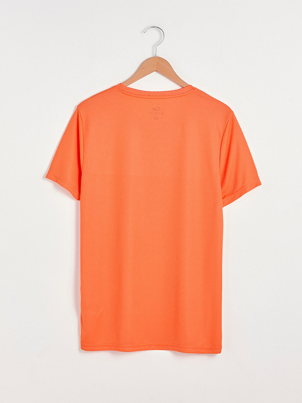 Turuncu Bisiklet Yaka Kısa Kollu Aktif Spor Erkek Tişört-6