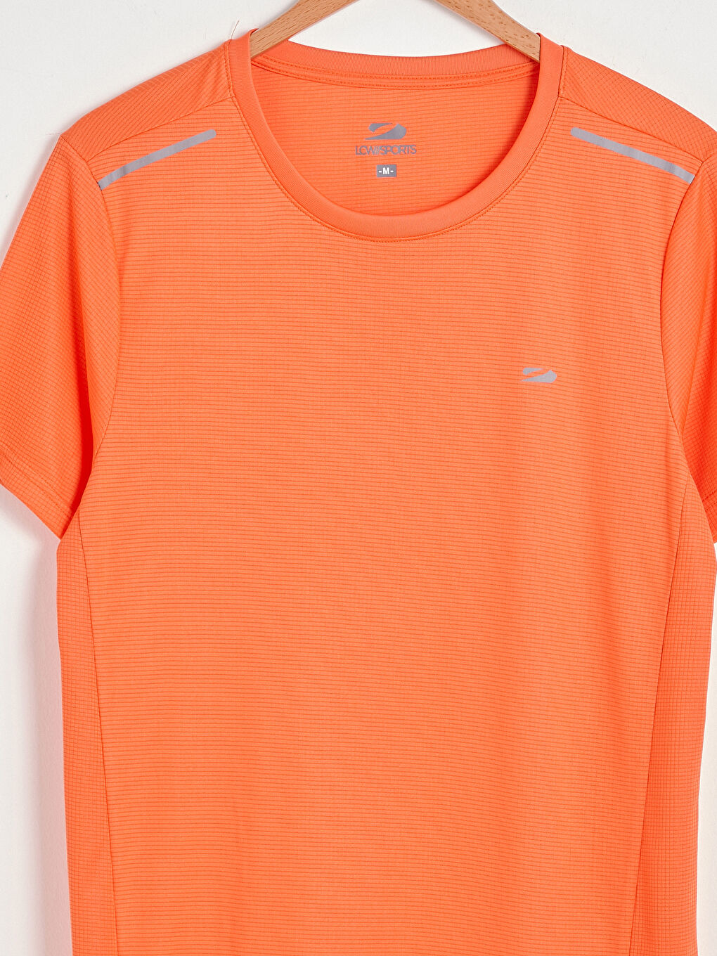 Turuncu Bisiklet Yaka Kısa Kollu Aktif Spor Erkek Tişört-7