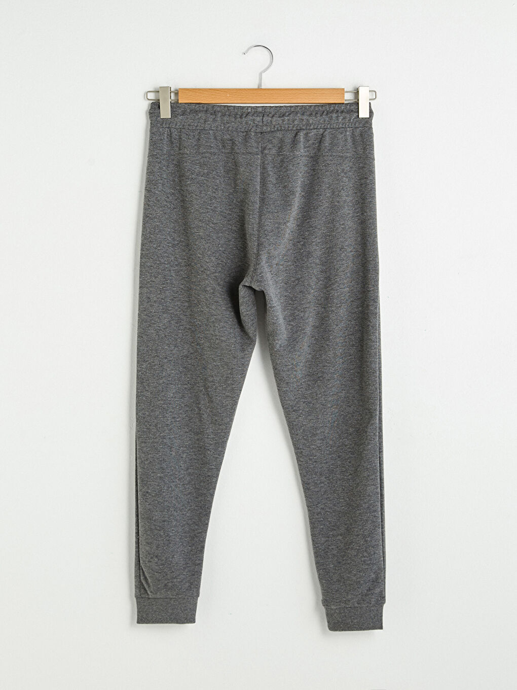 Gri Slim Fit Aktif Spor Erkek Jogger Eşofman Altı-5