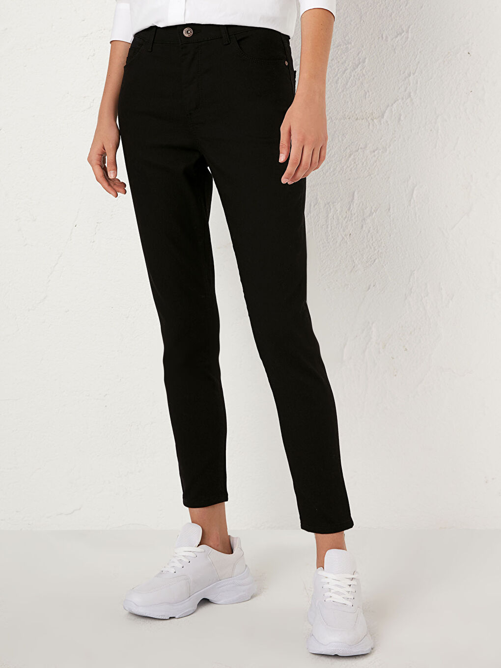 Siyah Yüksek Bel Mercury Skinny Fit Kadın Jean Pantolon-8