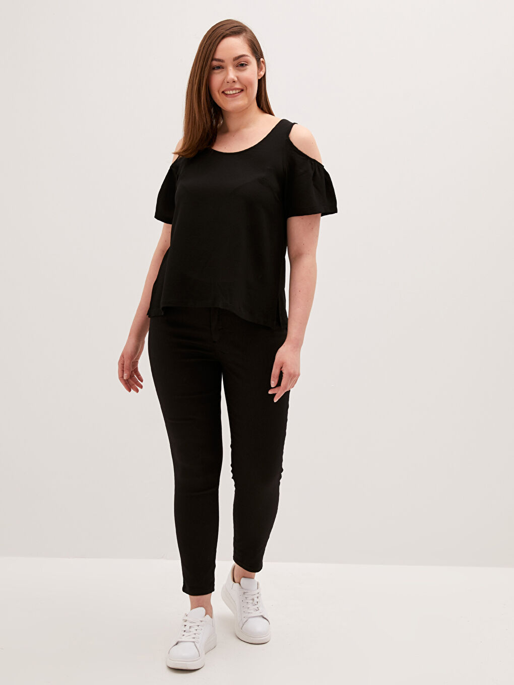 Siyah Yüksek Bel Mercury Skinny Fit Kadın Jean Pantolon-1