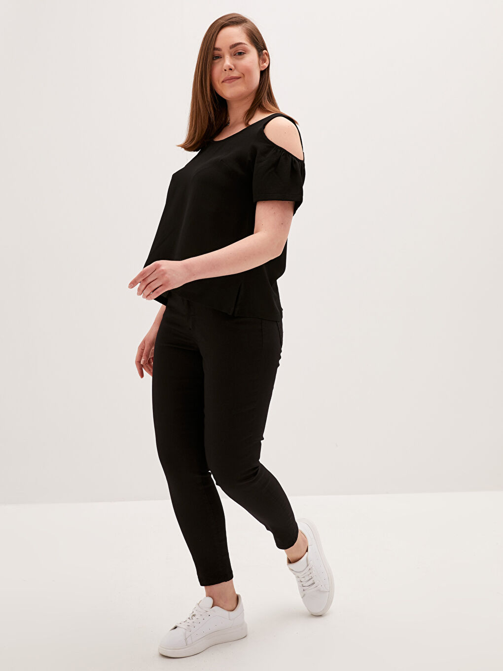 Siyah Yüksek Bel Mercury Skinny Fit Kadın Jean Pantolon-2