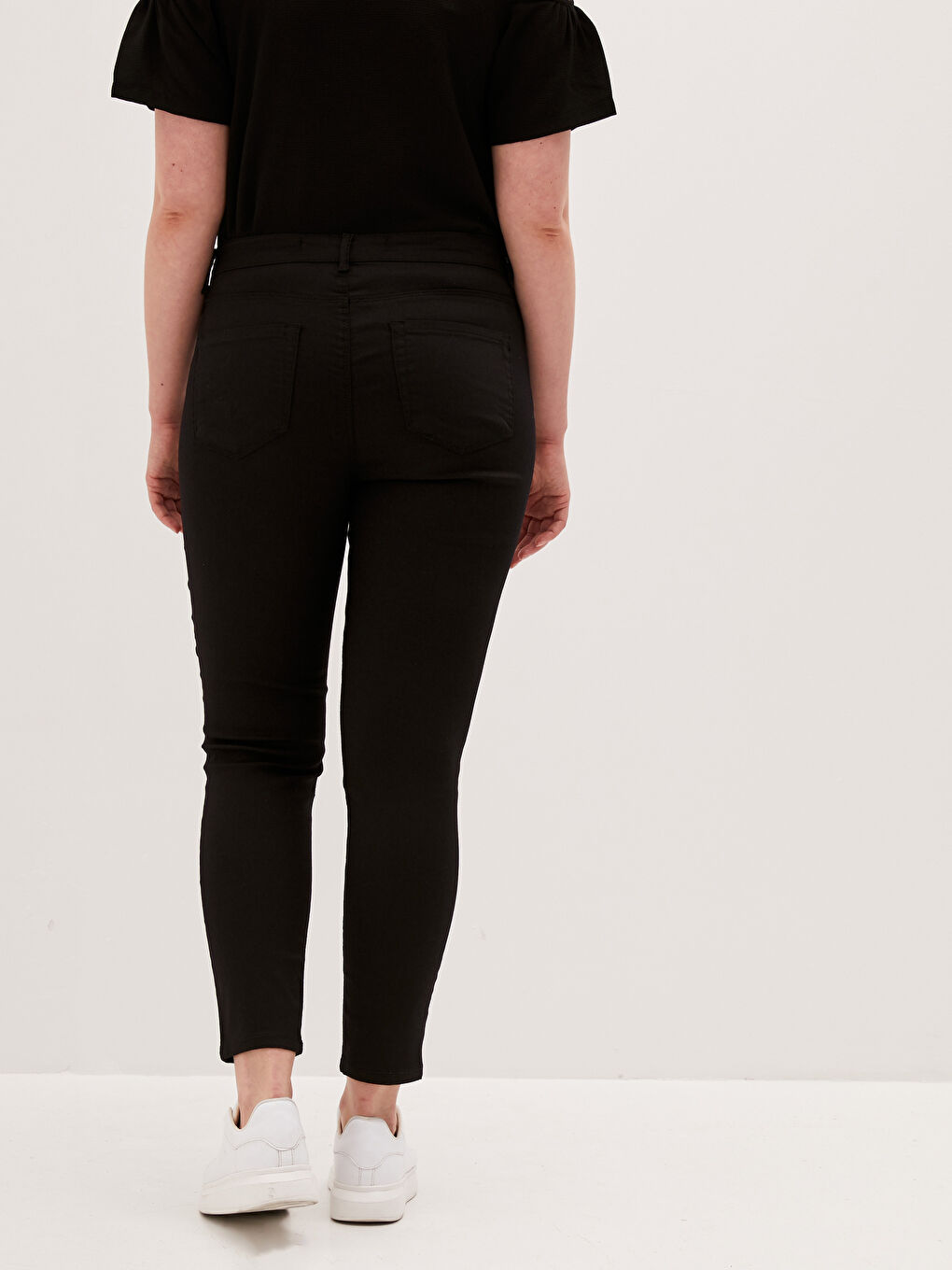 Siyah Yüksek Bel Mercury Skinny Fit Kadın Jean Pantolon-4