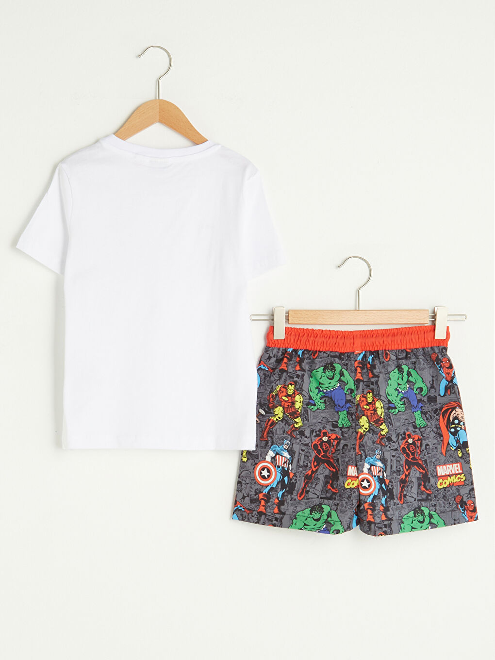 Antrasit Erkek Çocuk Tişört ve Deniz Şortu-1