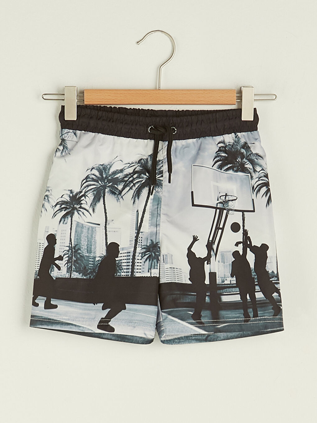 Patterned Quick Drying Boy's Swim Shorts