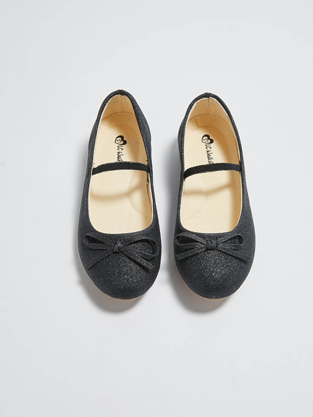 Siyah Kız Çocuk Fiyonk Detaylı Babet Ayakkabı-2