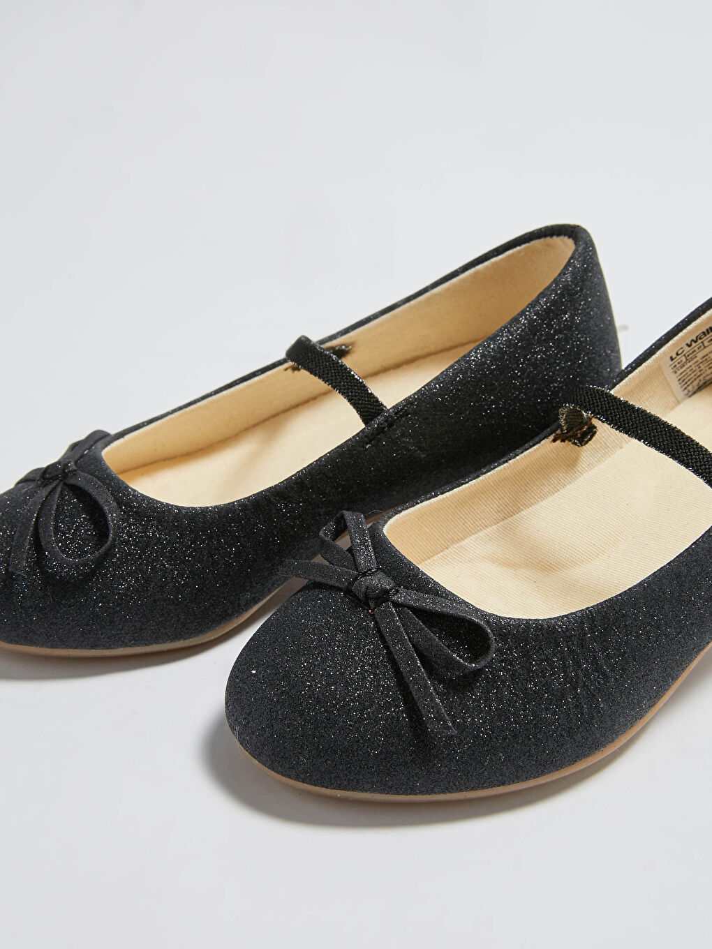 Siyah Kız Çocuk Fiyonk Detaylı Babet Ayakkabı-3