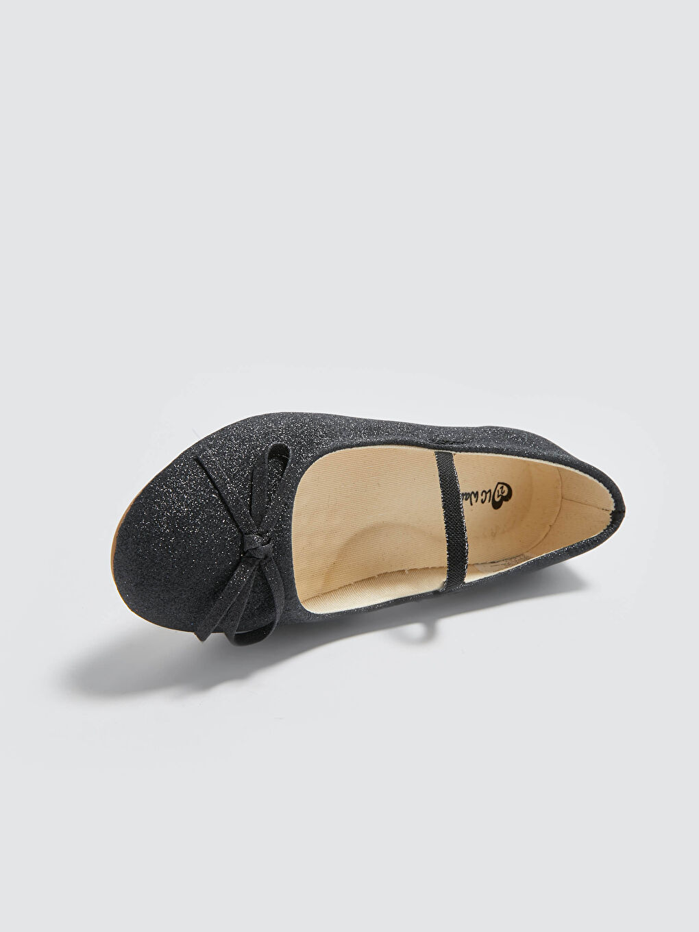 Siyah Kız Çocuk Fiyonk Detaylı Babet Ayakkabı-4