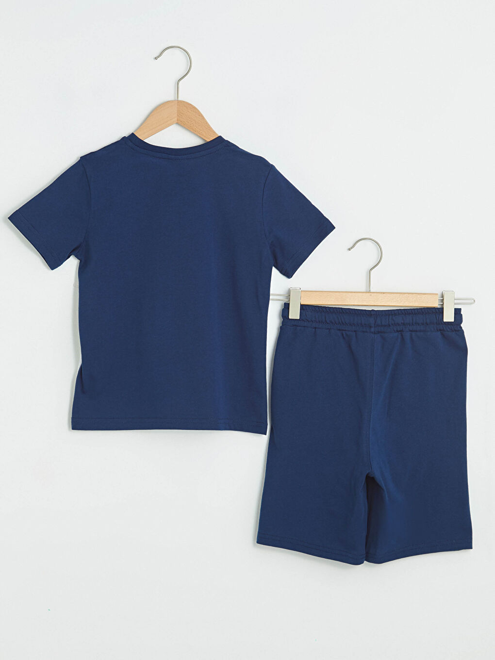 T-Shirt et Short pour Garçons Imprimés à Col Rond et Manches Courtes-1