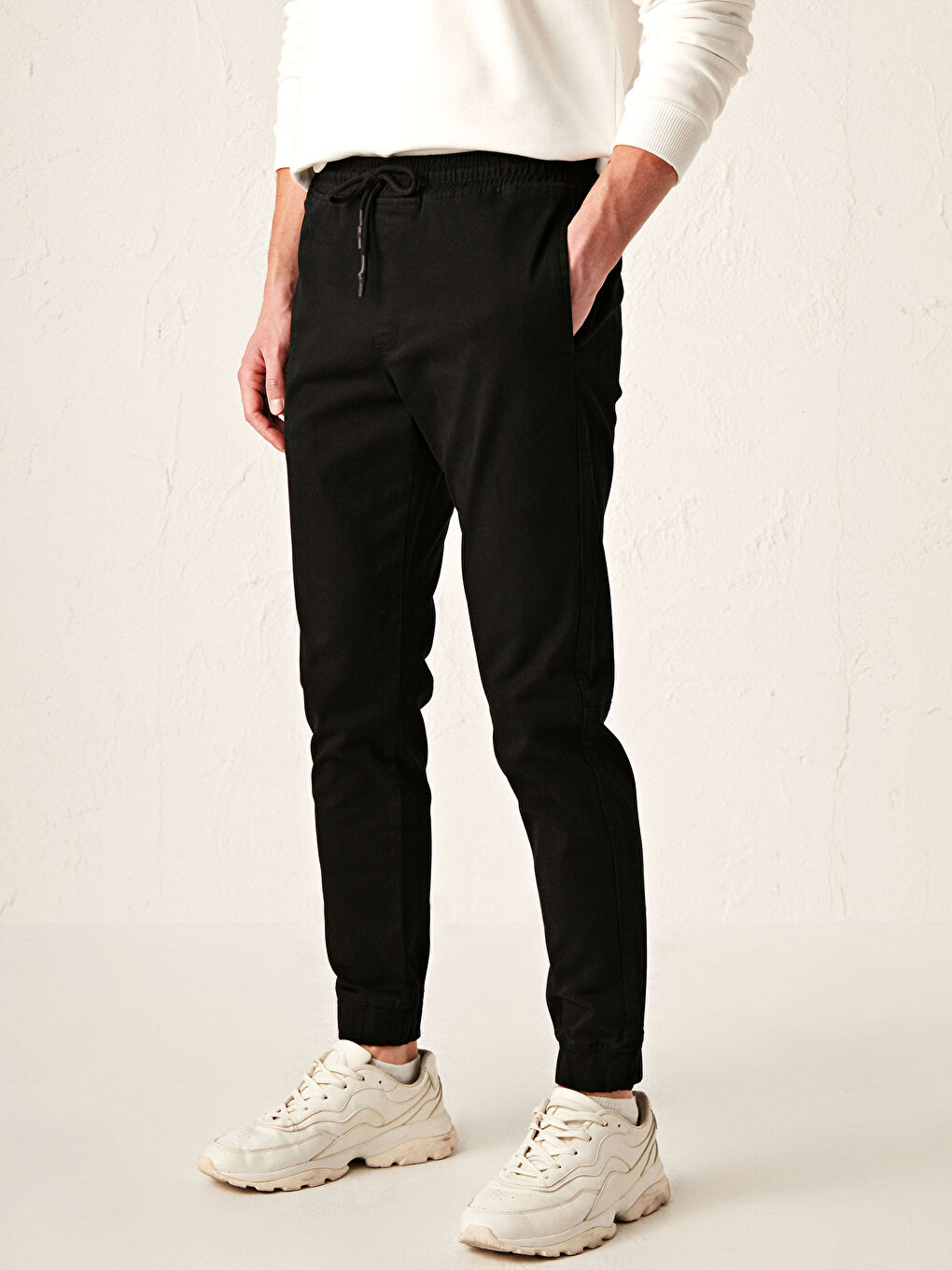 Pantalon en gabardine coupe slim-3