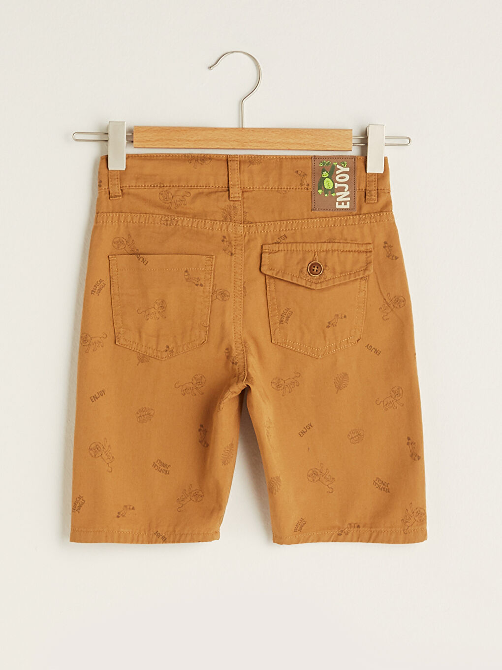 Short Garçon en Gabardine Imprimé-1