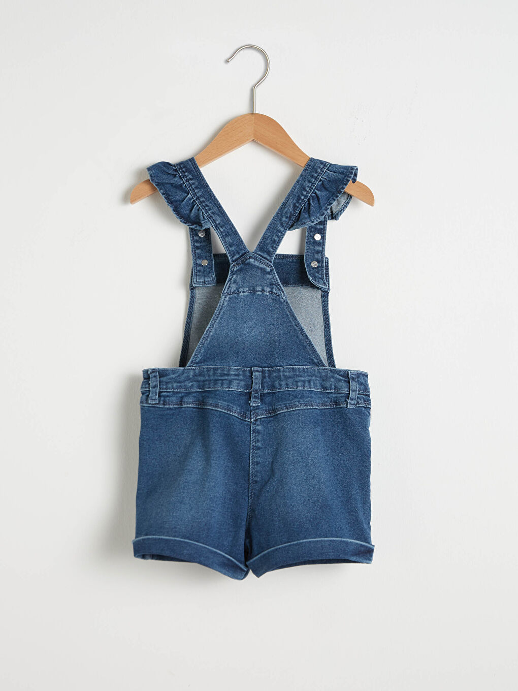 Salopette en jean pour bébé fille-1