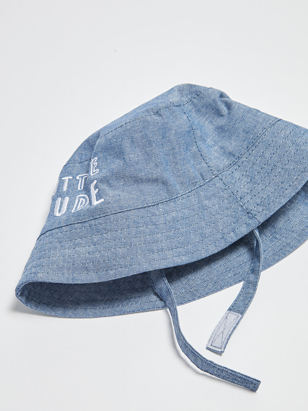 قبعة دلو قطنية للأولاد الرضع بطبعة حروف-2