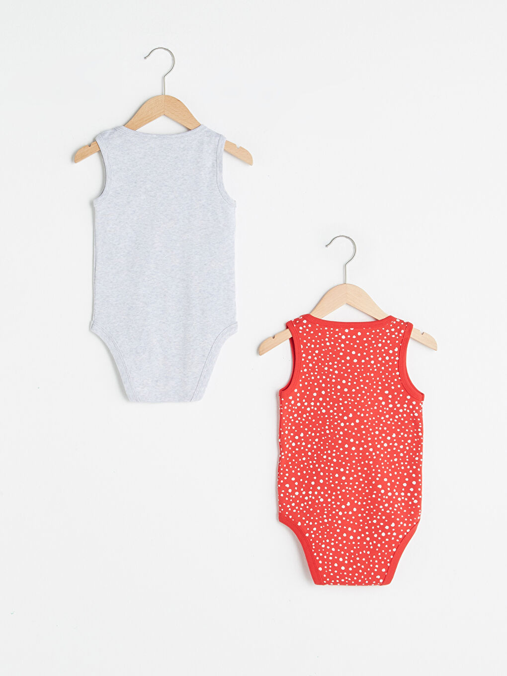 Crew Neck Printed Cotton Baby Girl Body With Snap Fastener 2 Pieces-1