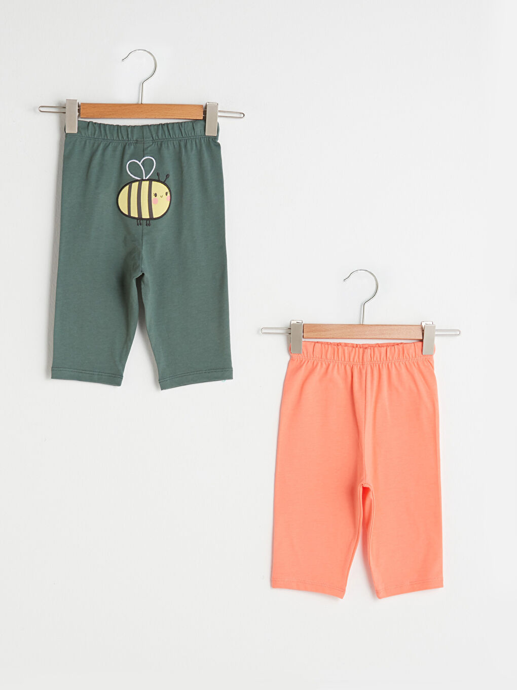 LCW baby Elastic Waist Cotton Baby Girl Pajama Bottoms 2-Pack -S16464Z1-HBA