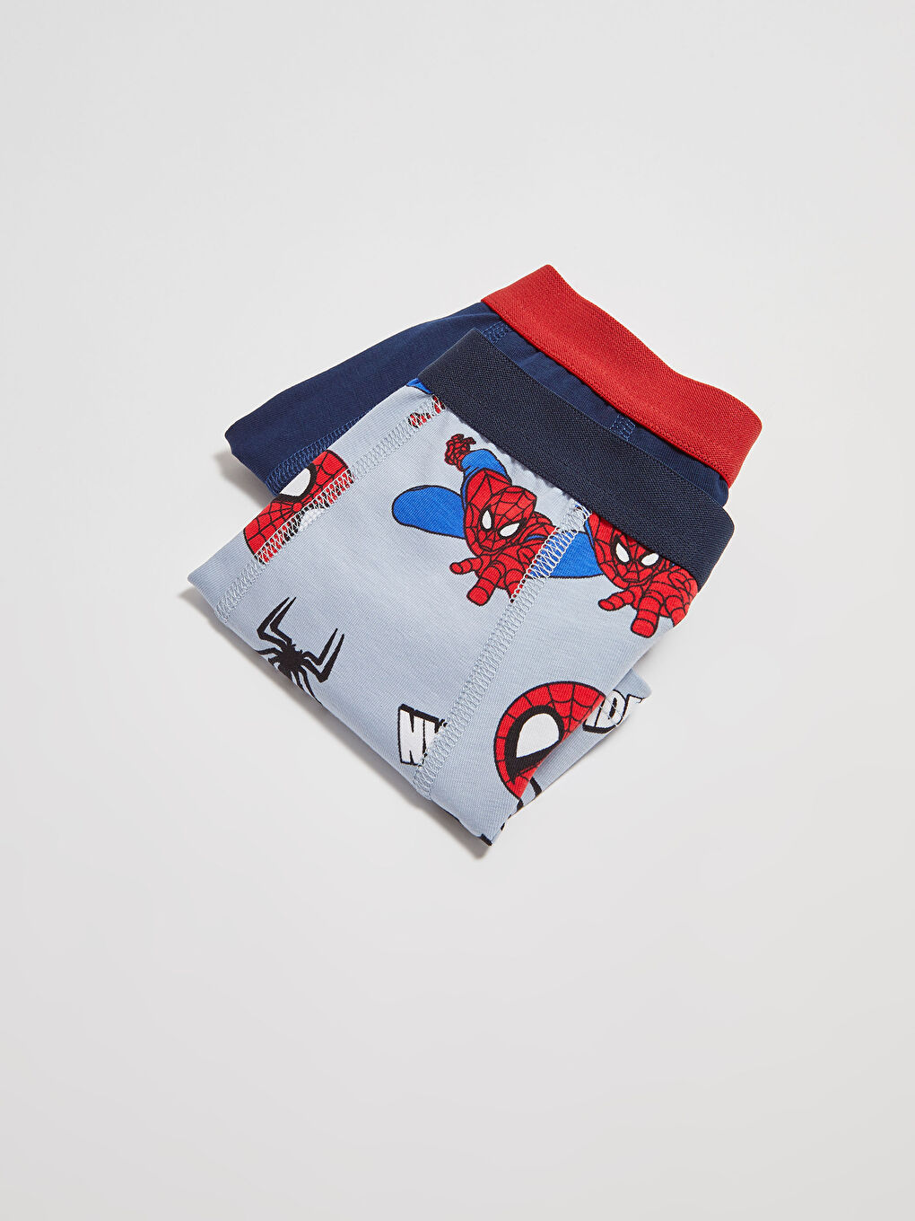 LCW Kids Spider-Man Printed Cotton Boy Boxer with 2 -S16504Z4-LRW