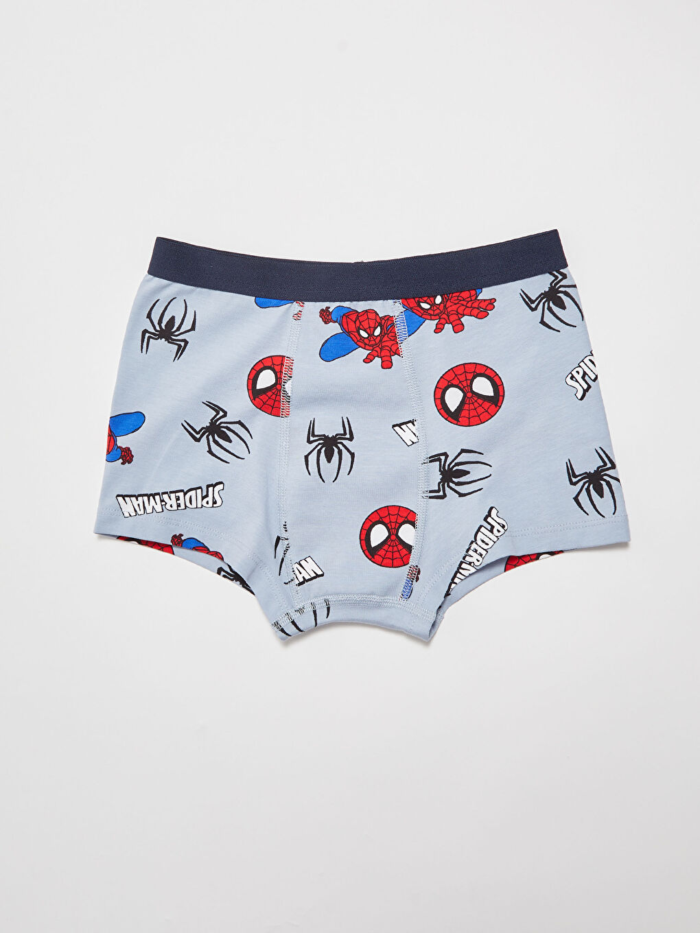 LCW Kids Spider-Man Printed Cotton Boy Boxer with 2 -S16504Z4-LRW