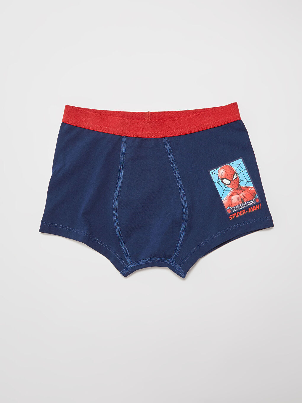 LCW Kids Spider-Man Printed Cotton Boy Boxer with 2 -S16504Z4-LRW