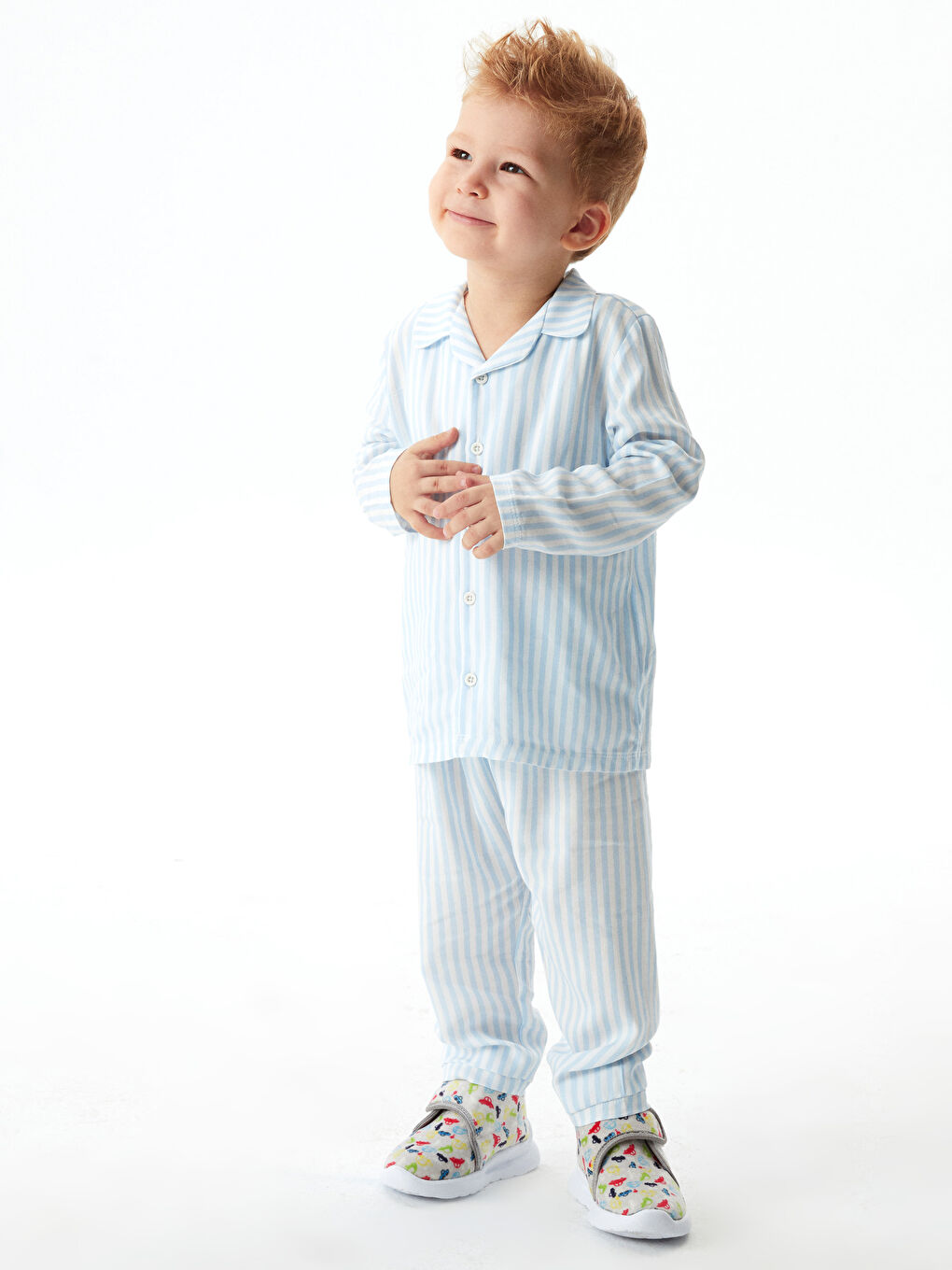 LCW baby Hemdkragen Langarm Gestreift Baby Jungen Pyjama-Set -S16550Z1-LU7
