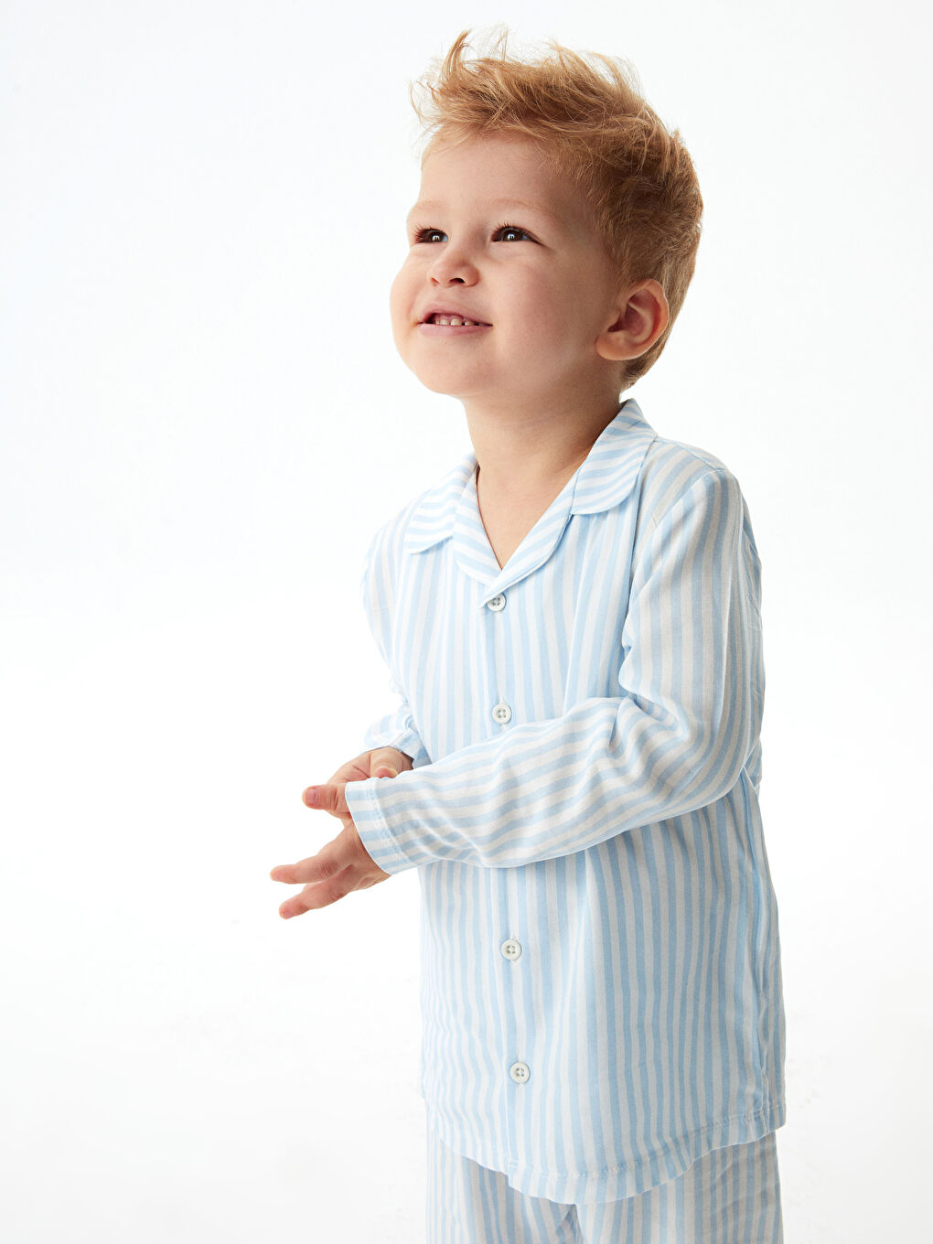 LCW baby Hemdkragen Langarm Gestreift Baby Jungen Pyjama-Set -S16550Z1-LU7