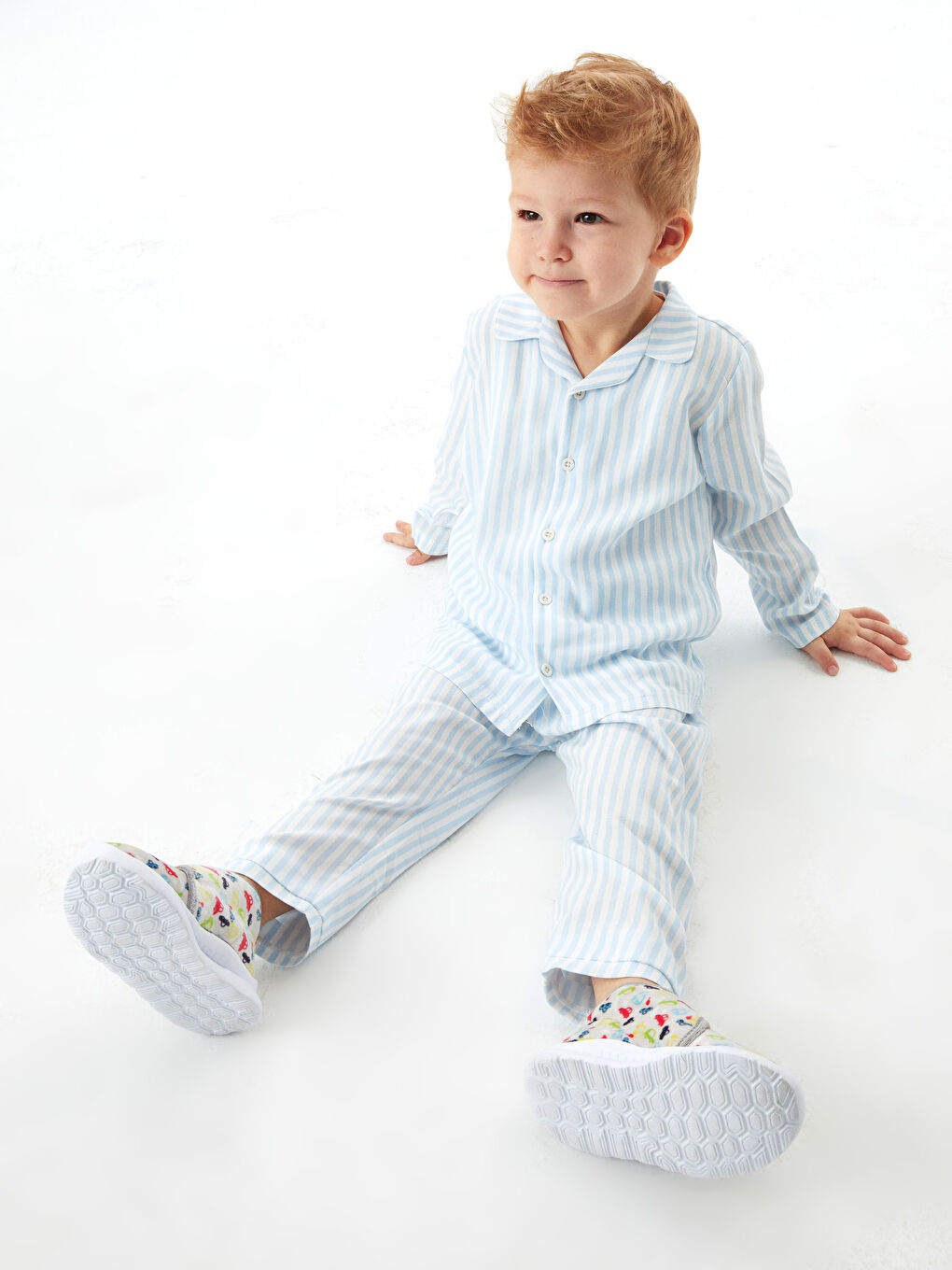 LCW baby Hemdkragen Langarm Gestreift Baby Jungen Pyjama-Set -S16550Z1-LU7