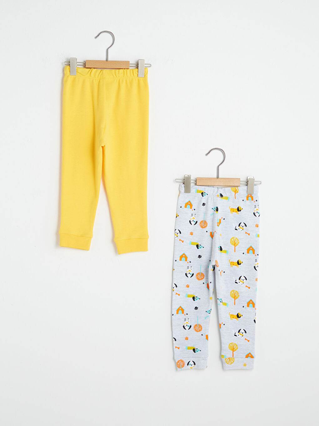 Пижамные брюки для малышей мальчиков с эластичным поясом, 2 упаковки-1