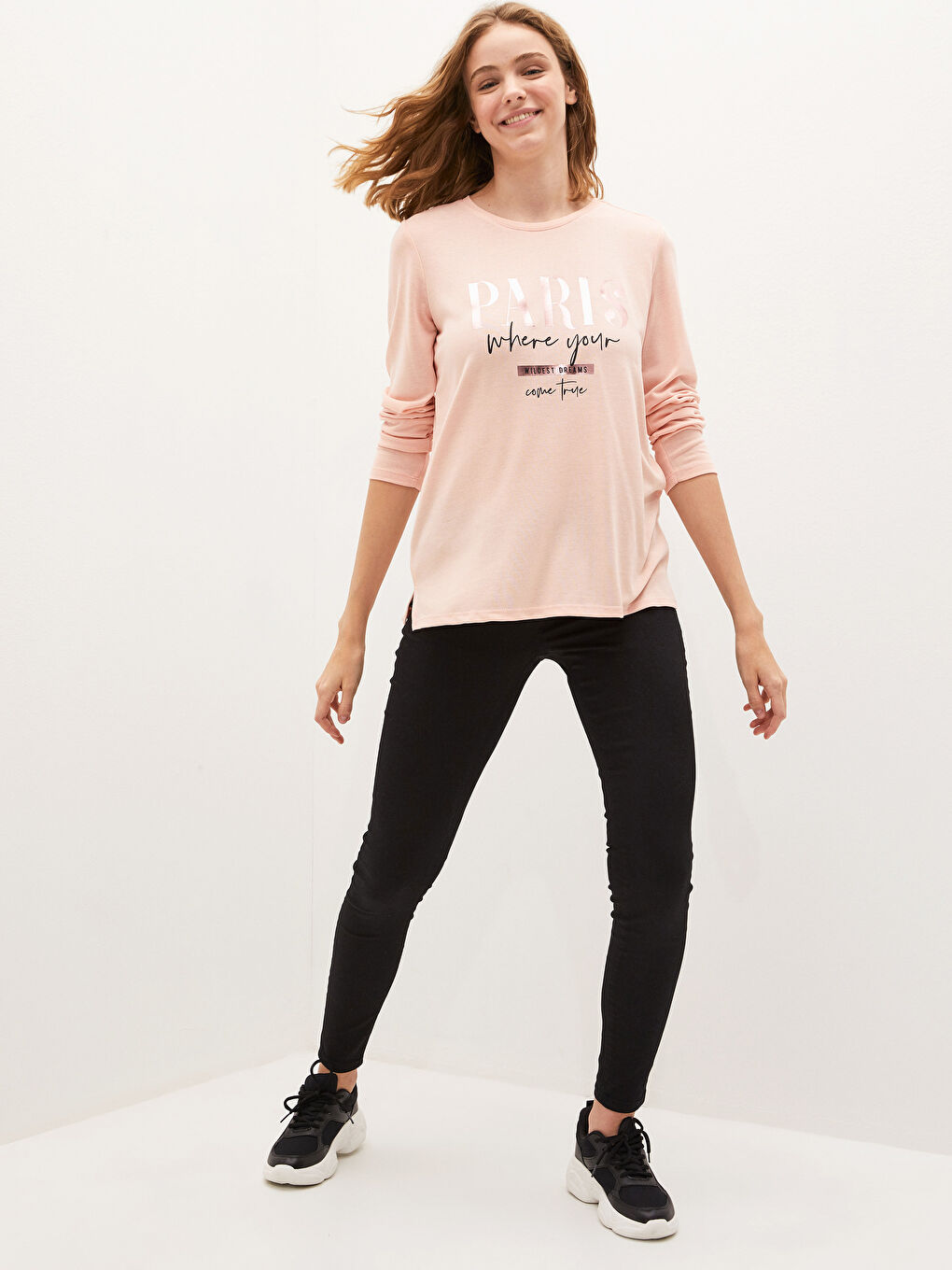 Футболка с круглым вырезом и принтом-слоганом-2