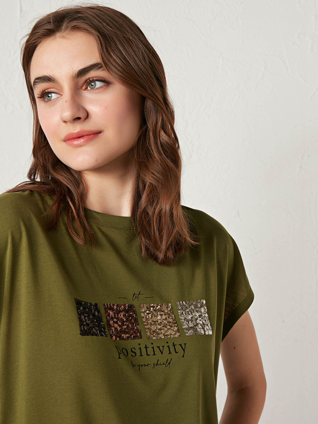 Женская футболка с круглым вырезом и короткими рукавами с принтом-2