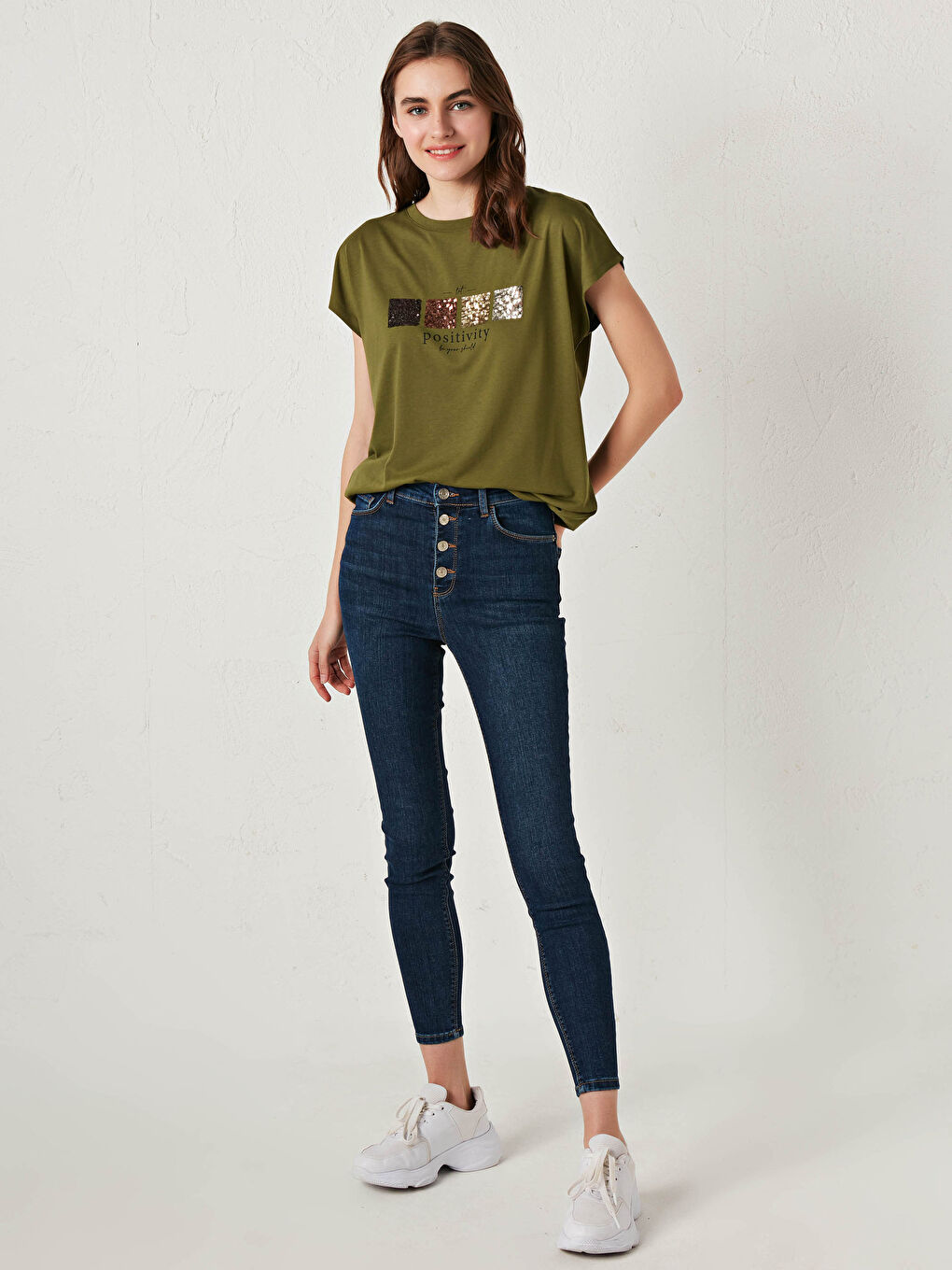 Женская футболка с круглым вырезом и короткими рукавами с принтом-3