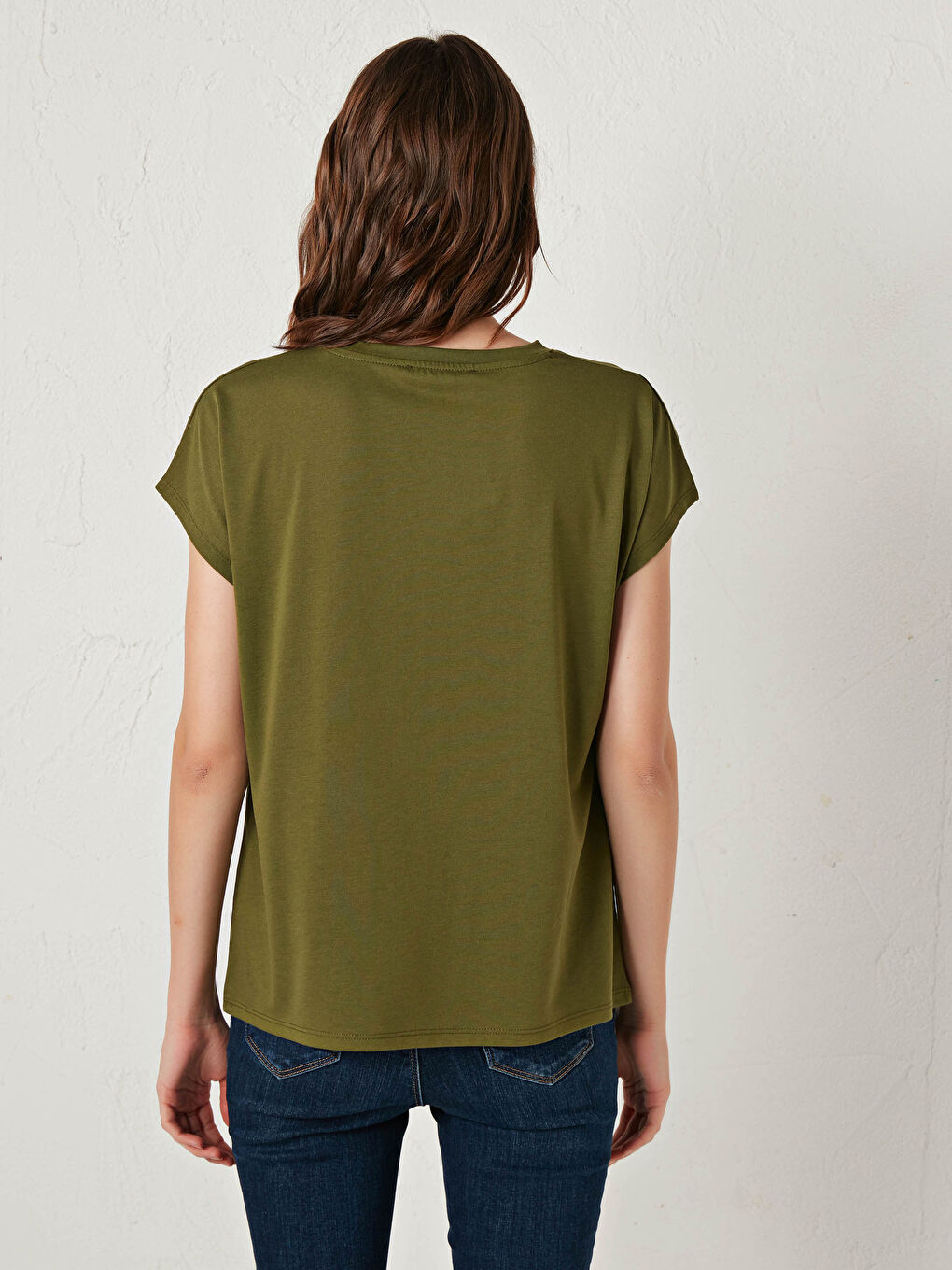 Женская футболка с круглым вырезом и короткими рукавами с принтом-4