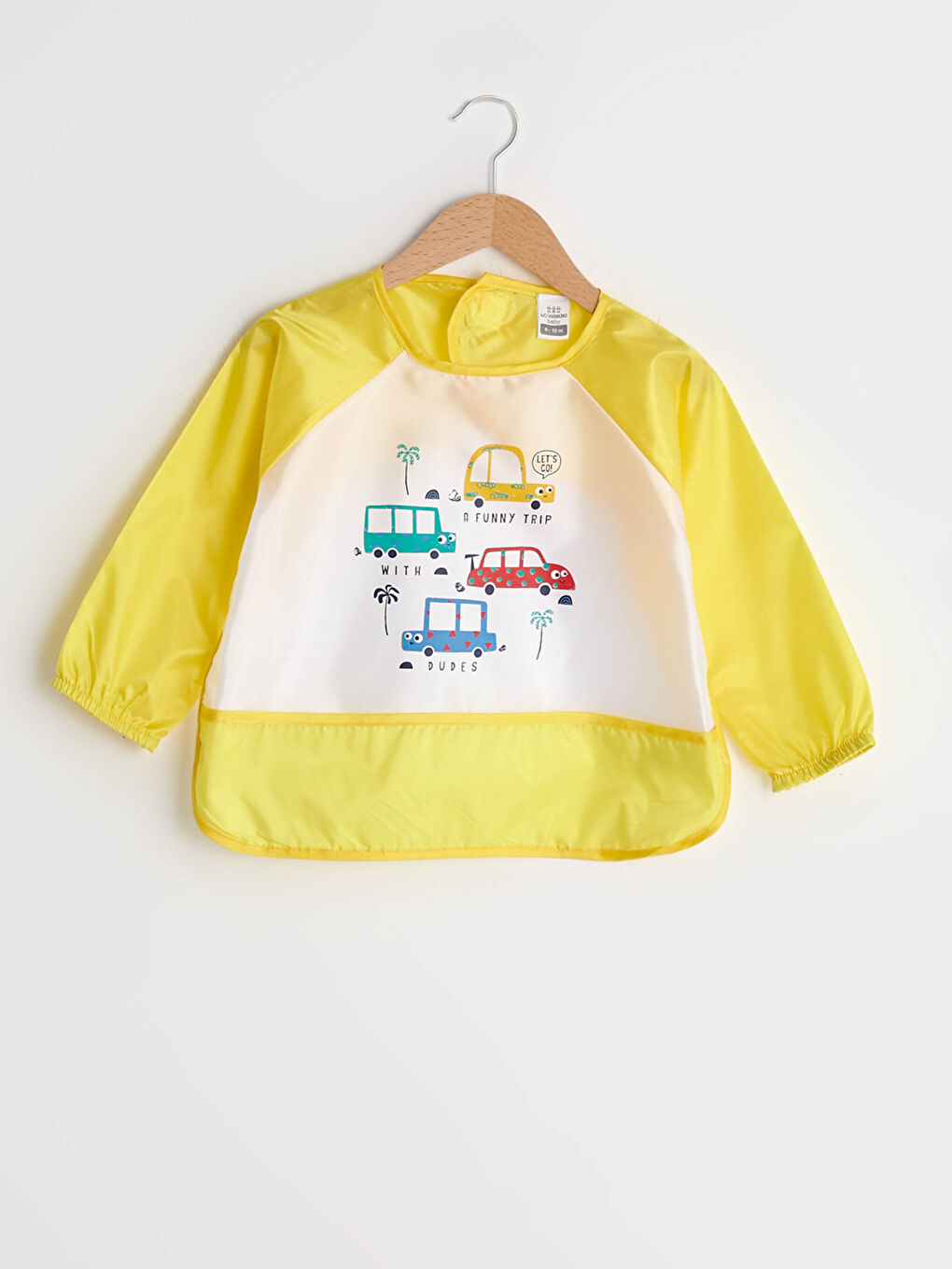 LCW baby Crew Neck Long Sleeve Printed Baby Boy Painting Bib -S16730Z1-G1Z