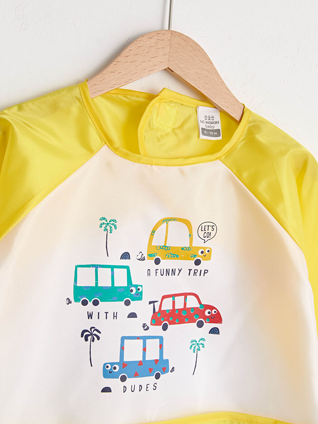 LCW baby Crew Neck Long Sleeve Printed Baby Boy Painting Bib -S16730Z1-G1Z