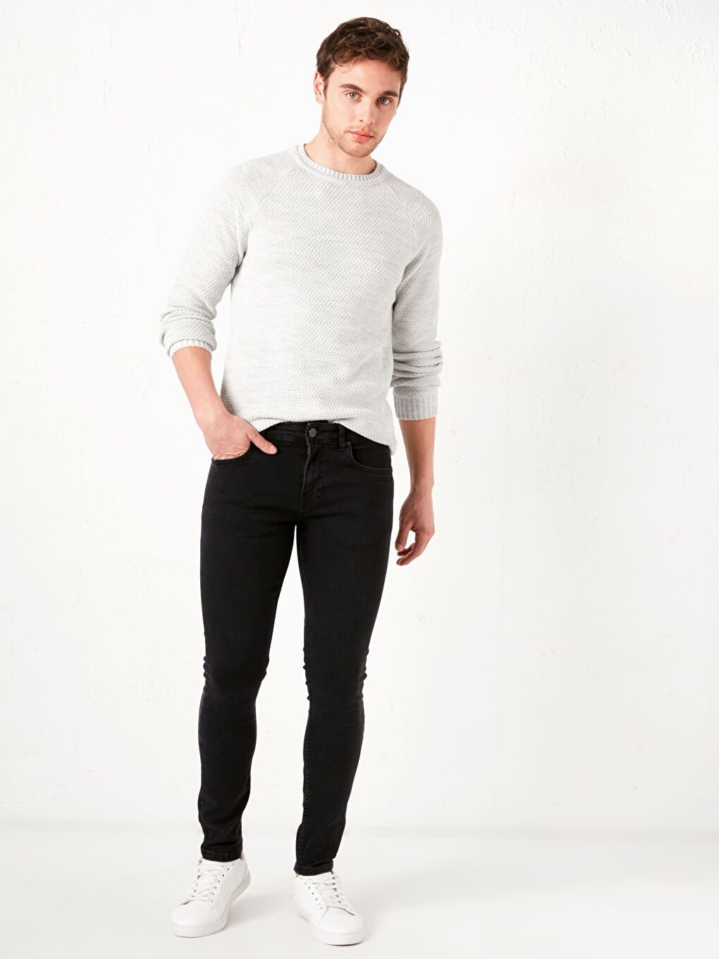 Siyah 760 Skinny Fit Erkek Jean Pantolon