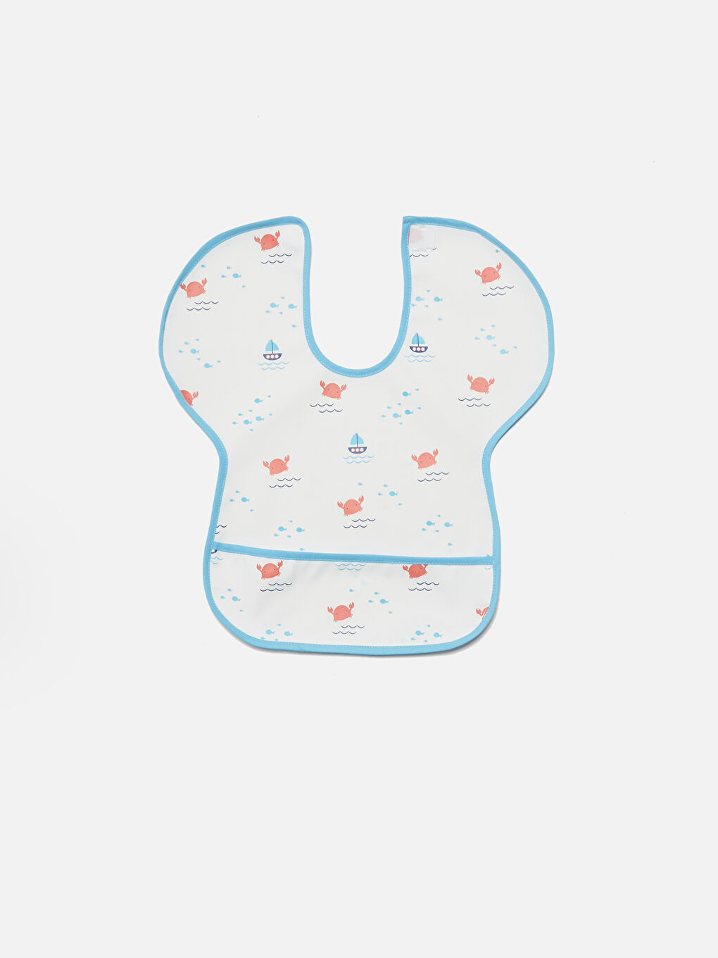 Baskılı Erkek Bebek Mama Önlüğü