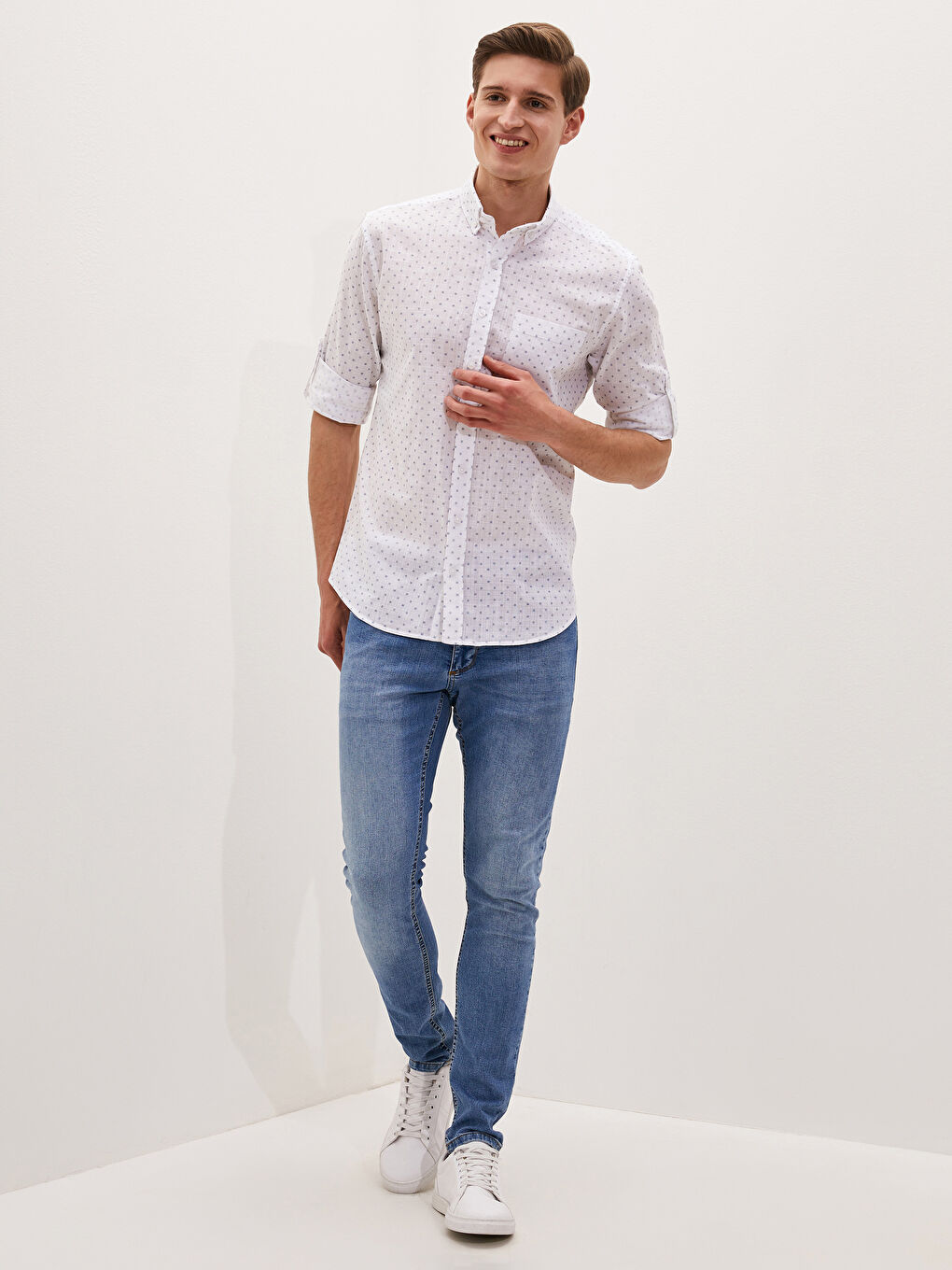 LCWAIKIKI Classic Regular Fit Long Sleeve Poplin Men's Shirt -S16919Z8-LU7