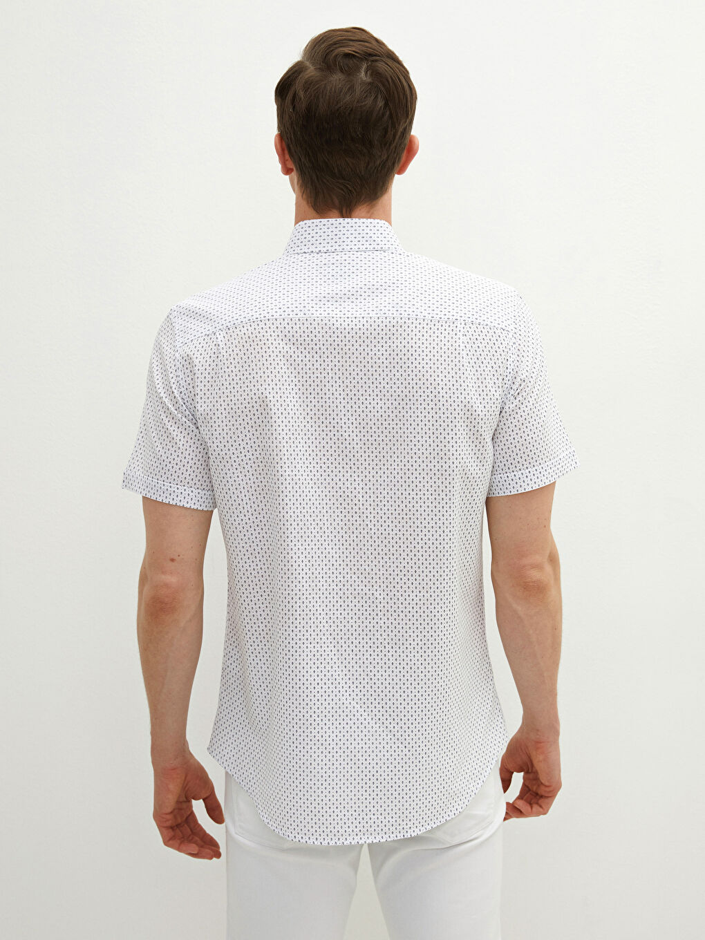 Regular Fit Short Sleeve Patterned Men's Shirt-6