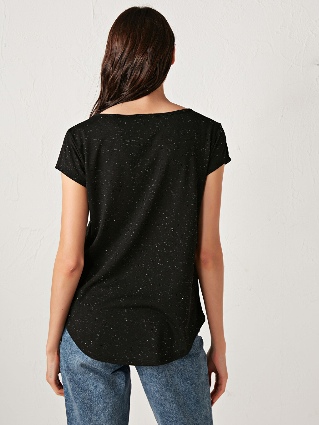Crew Neck Plain T-shirt-3