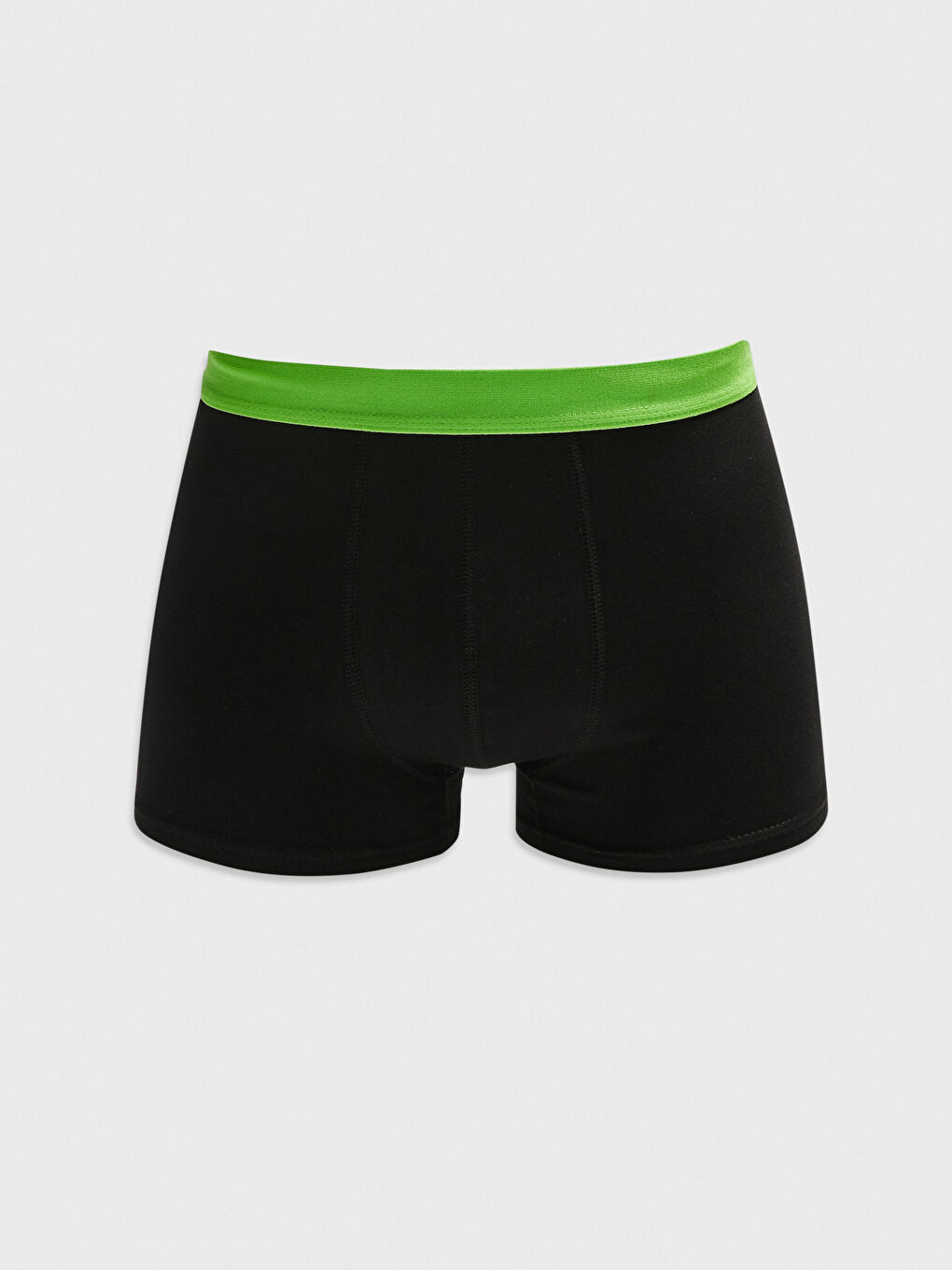 Siyah Standart Kalıp Pamuklu Esnek Erkek Boxer 3'lü-2