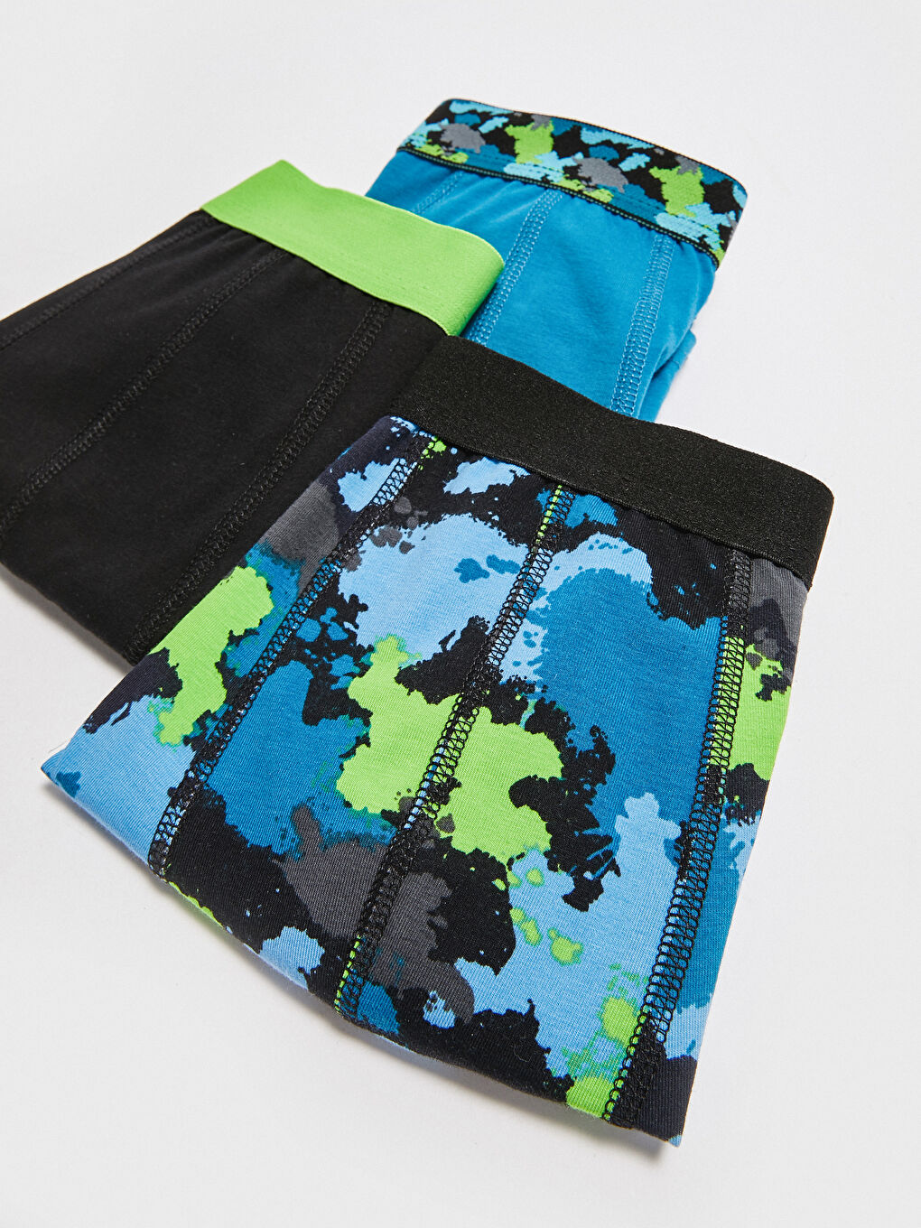 Siyah Standart Kalıp Pamuklu Esnek Erkek Boxer 3'lü-4